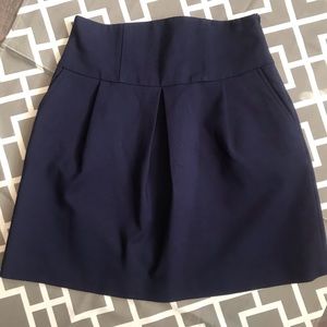ZARA pleated  Navy blue mini skirt (S)